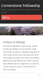 Mobile Screenshot of cornerstonefellowshipnj.com